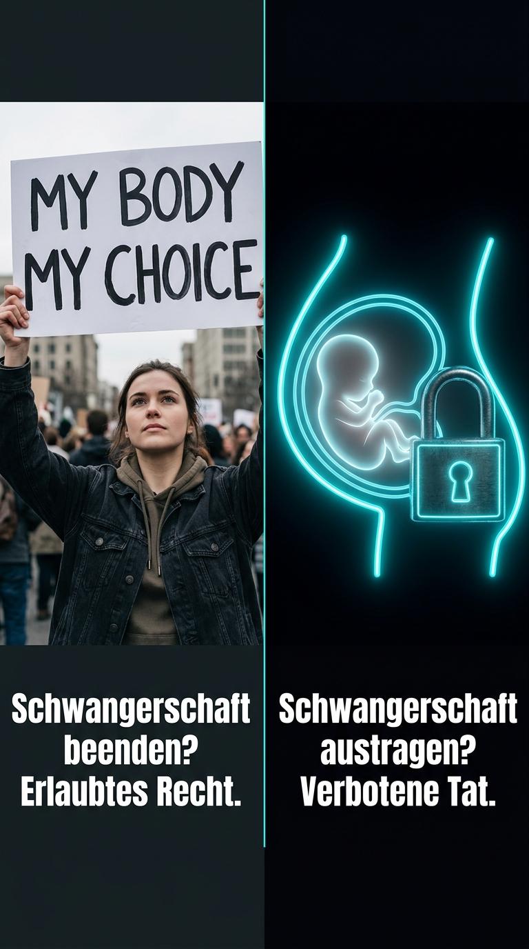 Abtreibung vs Leihmutterschaft Splitscreen